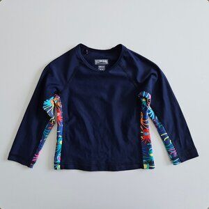 Vilebrequin Boys’ Long-Sleeve Rash Guard – Size 2T, Navy